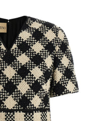 Valentino Garavani Bicolor Cotton Short Dress