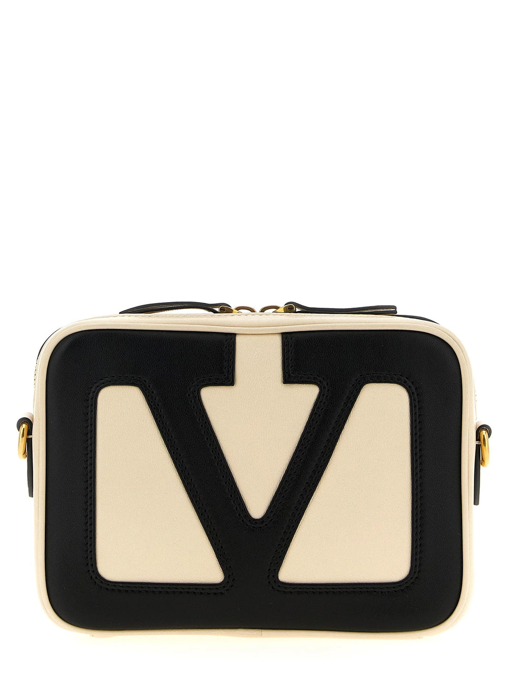 Valentino Garavani Bicolor Lamb Leather Crossbody Bag