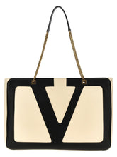 Sac Cabas en Cuir d'Agneau Bicolor Valentino Garavani