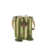 Geantă tip coș bicolor Raffia Valentino Garavani