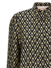 Valentino Garavani Bicolor Silk Blouse - IT40