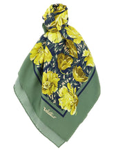 Valentino Garavani bicolor silk foulard in a sophisticated two-tone palette, featuring the iconic VLogo signature print.