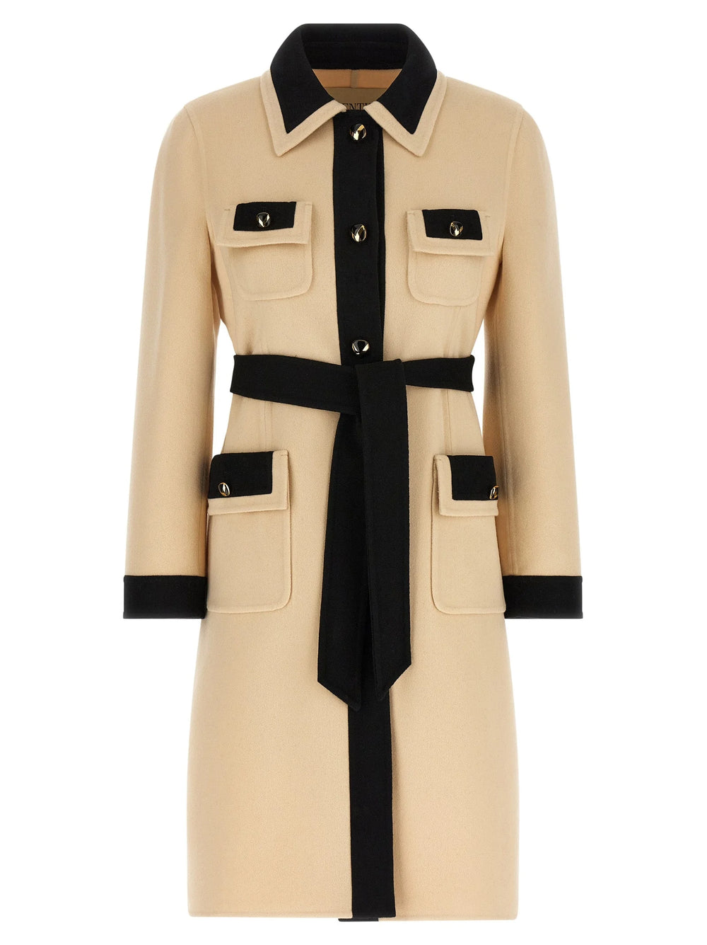 Valentino Garavani Bicolor Virgin Wool Coat