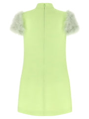Valentino Garavani Bicolor Virgin Wool Short Dress