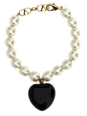 Valentino Garavani Black Brass Bracelet - S