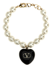 Valentino Garavani Black Brass Bracelet - S