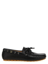 Mocassins en cuir de buffle noir Valentino Garavani