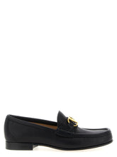 Valentino Garavani Black Buffalo Leather Slip-On Loafers