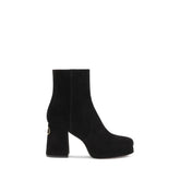 Valentino Garavani Black Calf Leather Bos Taurus Ankle Boots - EU41/US11