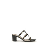 Valentino Garavani Black Calf Leather Bos Taurus Platform Sandals - EU36.5/US6.5