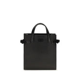 Valentino Garavani Black Calf Leather Bos Taurus Shoulder Bag