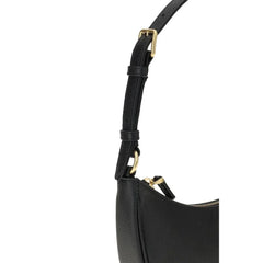Valentino Garavani Black Calf Leather Bos Taurus Shoulder Bag