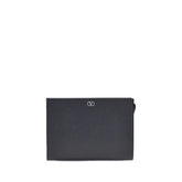 Valentino Garavani Black Calf Leather Bos Taurus Wallet