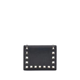 Valentino Garavani Black Calf Leather Bos Taurus Wallet