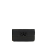 Valentino Garavani Black Calf Leather Bos Taurus Wallet