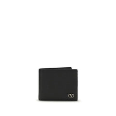 Valentino Garavani Black Calf Leather Bos Taurus Wallet