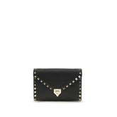 Valentino Garavani Black Calf Leather Bos Taurus Wallet