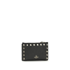 Valentino Garavani Black Calf Leather Bos Taurus Wallet