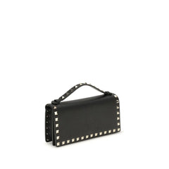 Valentino Garavani Black Calf Leather Bos Taurus Wallet