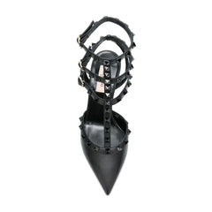 Valentino Garavani Black Calfskin High Heel Pumps - EU35.5/US5.5