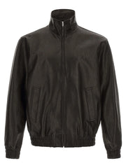 Valentino Garavani Black Calfskin Leather Jacket