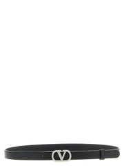 Valentino Garavani Black Calfskin Regular Belt