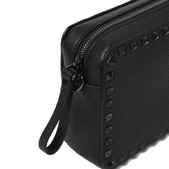 Valentino Garavani Black Calfskin Shoulder Bag