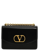 Sac bandoulière en veau noir Valentino Garavani