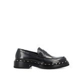 Valentino Garavani Black Calfskin Slip-On Loafers - EU43.5/US10.5