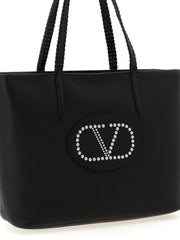Valentino Garavani Black Calfskin Tote Bag