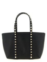 Valentino Garavani Black Calfskin Tote Bag