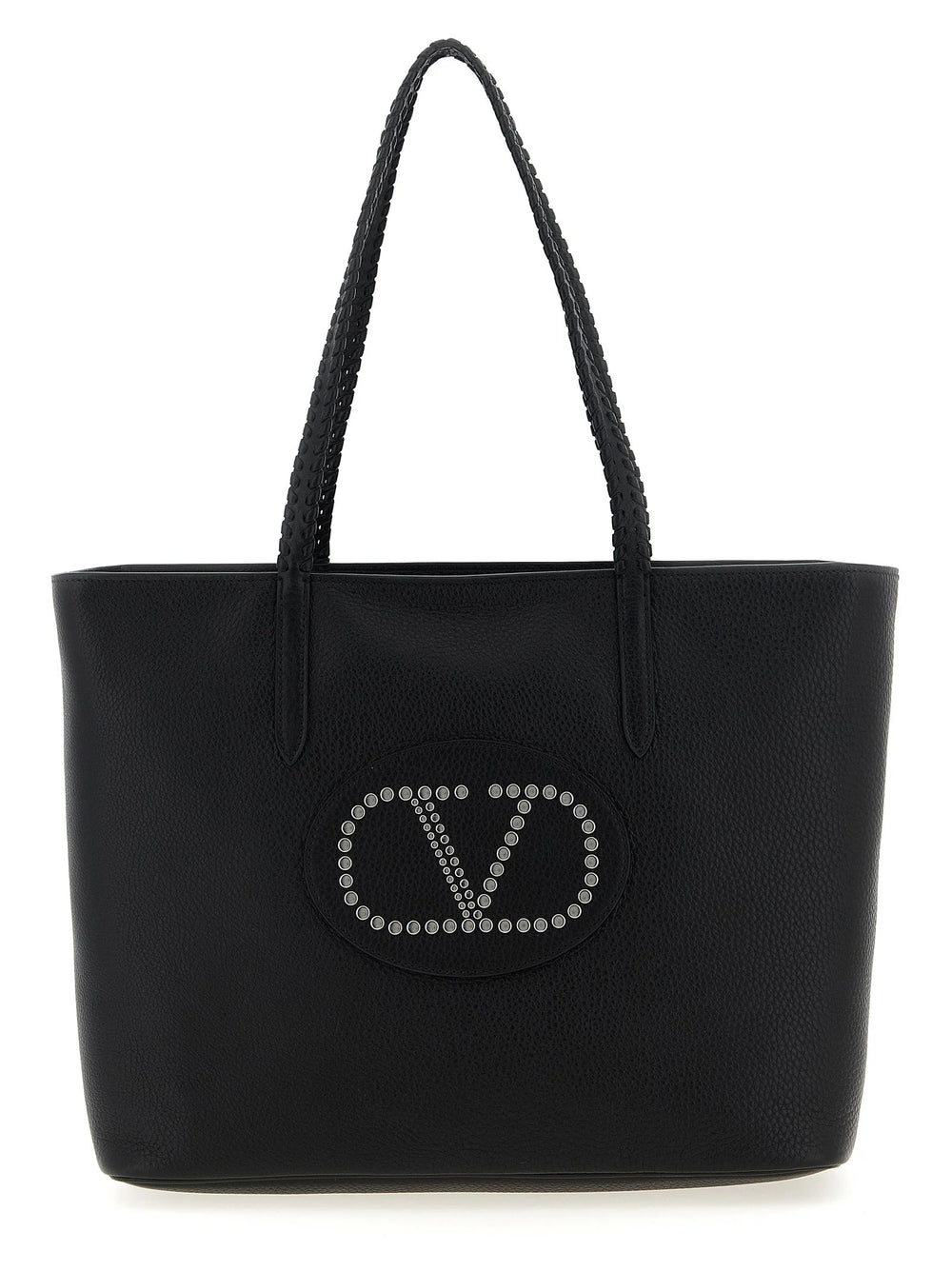 Valentino Garavani Black Calfskin Tote Bag