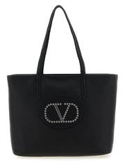 Valentino Garavani Black Calfskin Tote Bag