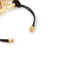 Valentino Garavani Black Cotton Bracelet - L