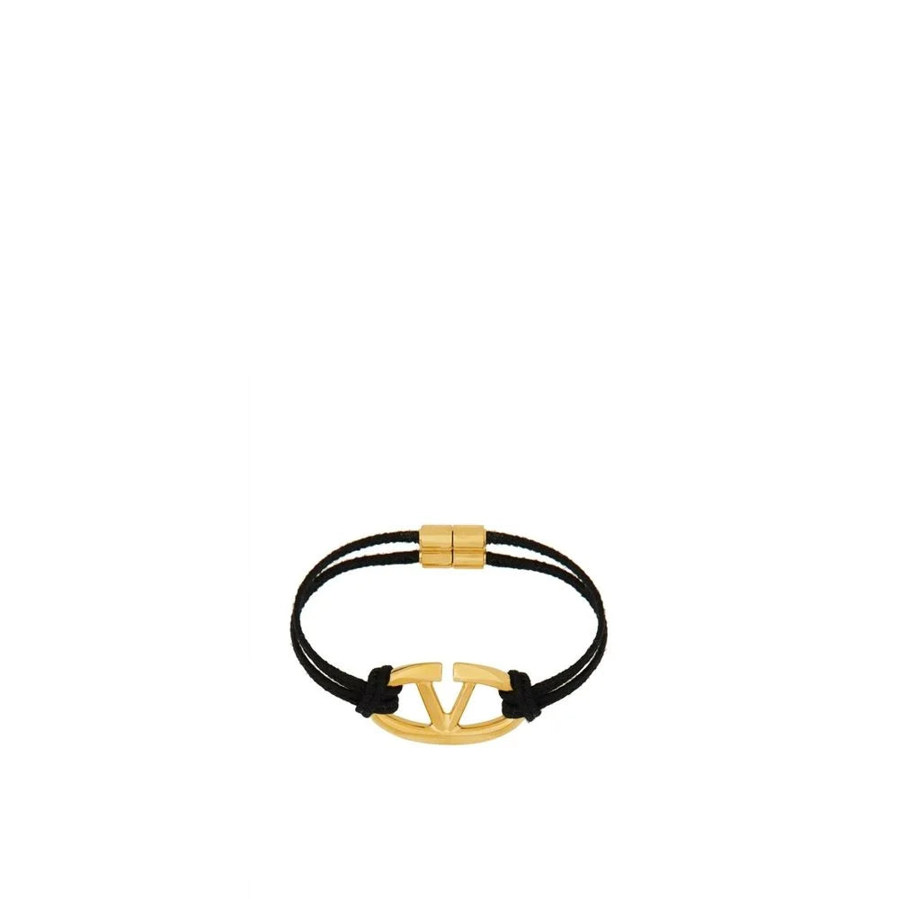 Valentino Garavani Black Cotton Bracelet - L