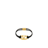 Valentino Garavani Black Cotton Bracelet - L