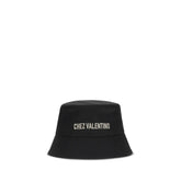 Valentino Garavani Black Cotton Bucket Hat