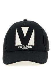 Valentino Garavani Schwarzer Baumwoll-Cap (Baseballkappe)