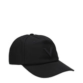 Valentino Garavani Black Cotton Caps (Baseball Hat) - 58 cm|M - Baseball Caps