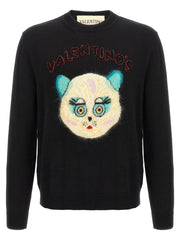 Valentino Garavani Black Cotton Cardigan