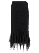 Valentino Garavani Black Cotton Midi Skirt