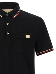 Valentino Garavani Black Cotton Polo Shirt - L