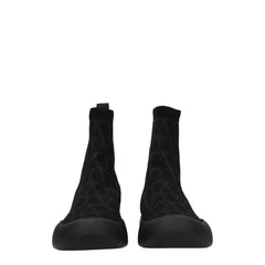 Valentino Garavani Black Fabric High Top Sneakers - EU41.5/US8.5