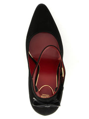 Valentino Garavani Black Goatskin High Heel Pumps