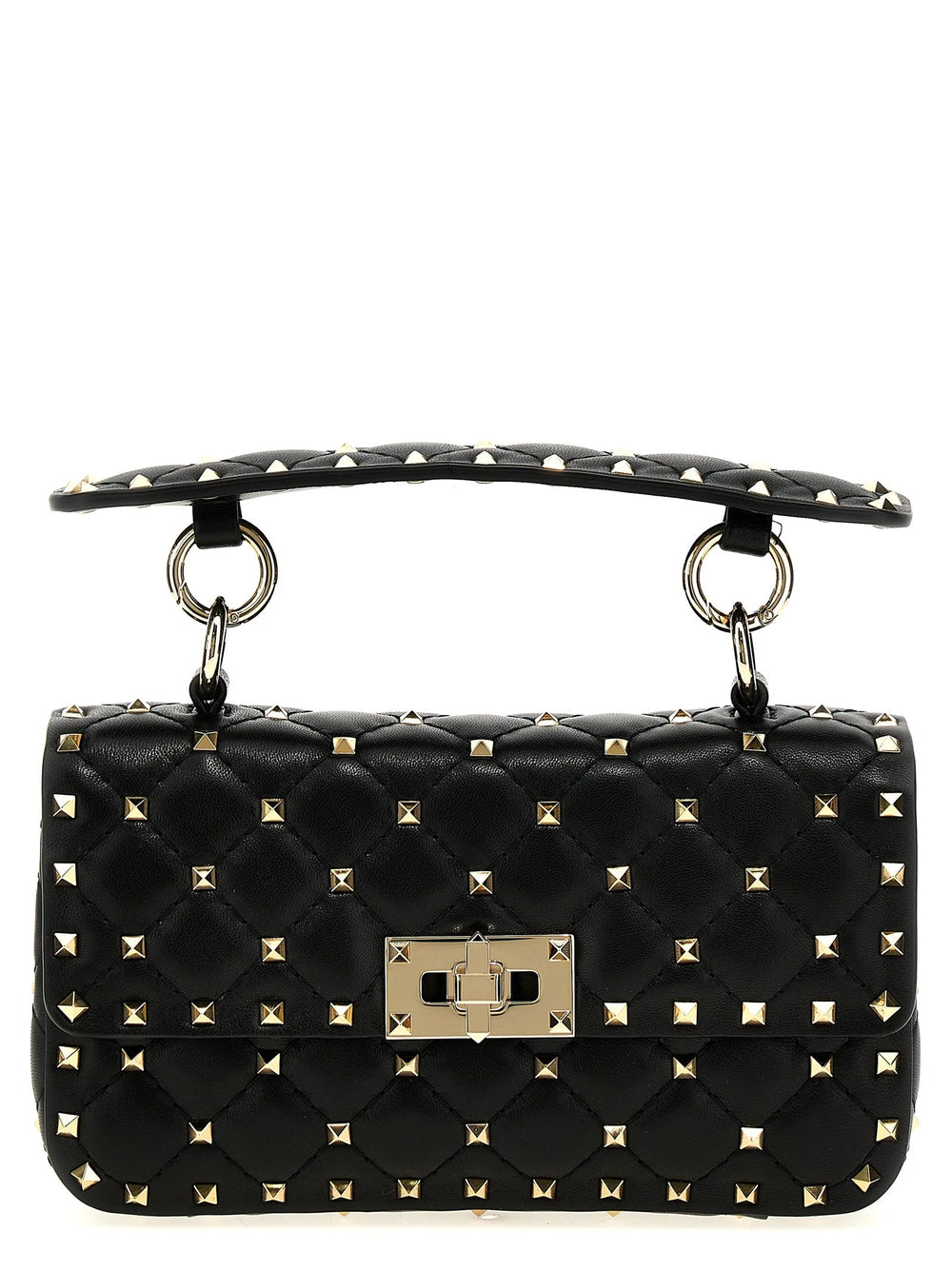 Valentino Garavani Black Lamb Leather Handbag