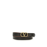 Valentino Garavani Black Lamb Ovis Aries Aries Regular Belt - 80 cm / 32 Inches
