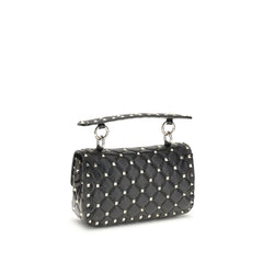Valentino Garavani Black Lamb Ovis Aries Aries Shoulder Bag