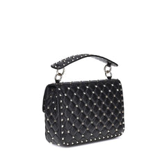 Valentino Garavani Black Lamb Ovis Aries Aries Shoulder Bag