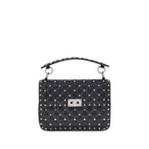 Valentino Garavani Black Lamb Ovis Aries Aries Shoulder Bag