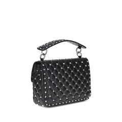 Valentino Garavani Black Lamb Ovis Aries Aries Shoulder Bag